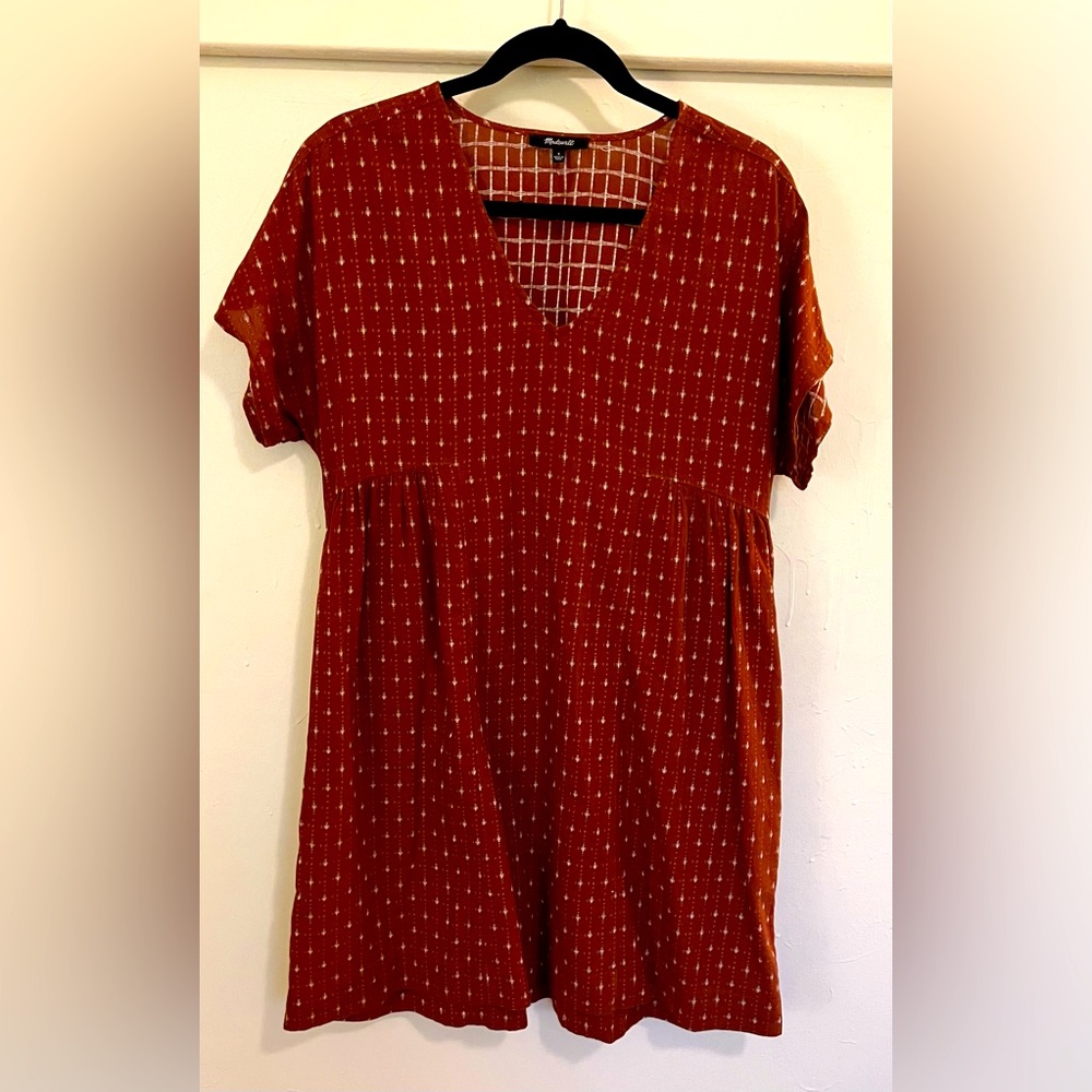 Madewell Rust Boxy Dress